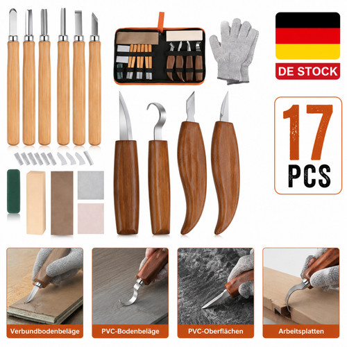 Schnitzwerkzeug set 17tlg - set,