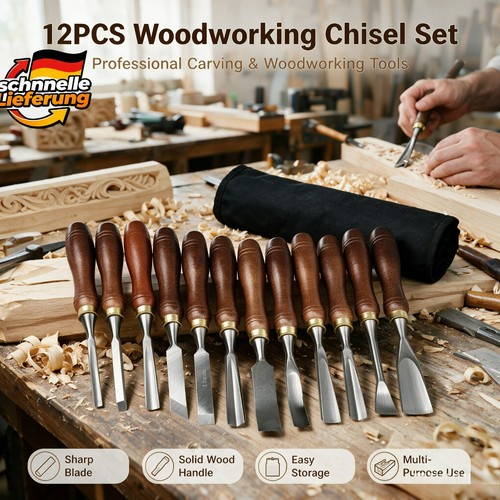 12tlg holz schnitzwerkzeug set - 12tlg,