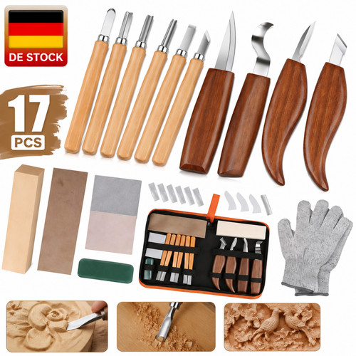 Schnitzwerkzeug set 17tlg - set,