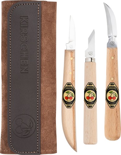 Kirschen schnitzmessersatz - kirschen,