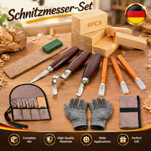 Holz schnitzmesser set - holz,
