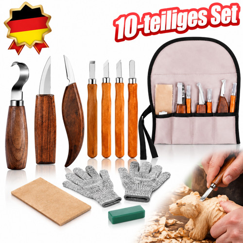 Holz schnitzmesser set 10x - holz,