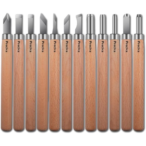 Holz schnitzmesser set 12tlg - holz,