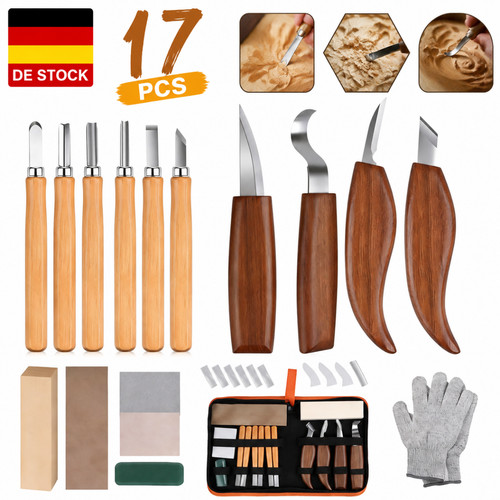 Holzschnitzerei teilig - holzschnitzerei, 17-teilig