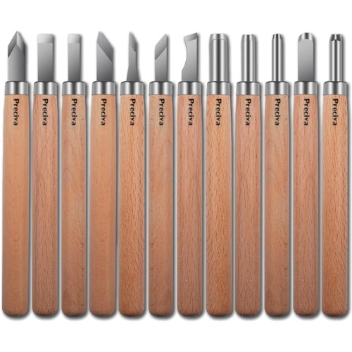 Holz schnitzmesser set 12tlg - holz,