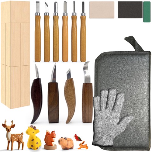 Holz schnitzwerkzeug set - holz,