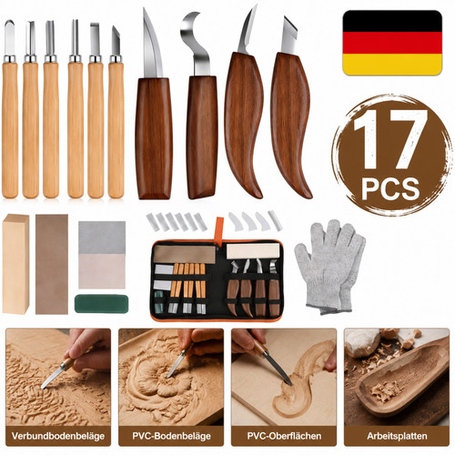 17tlg schnitzmesser set - 17tlg,