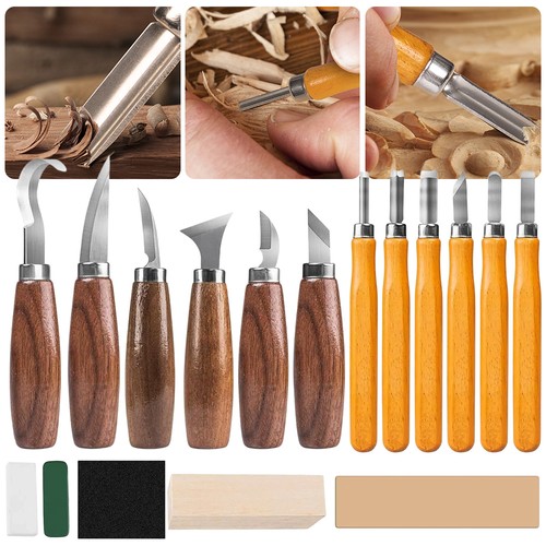 Holz schnitzwerkzeug set 19er - schnitzwerkzeug,