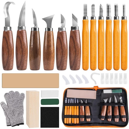 Holz schnitzmesser set 19x - holz,